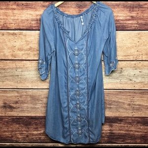 Given Kale L chambray dress